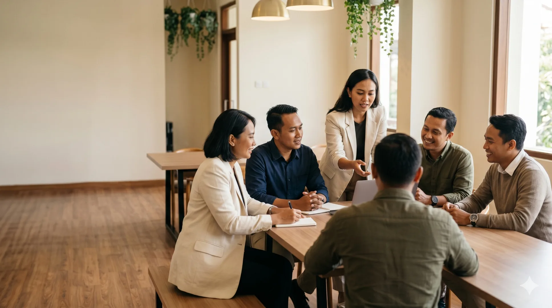 Tim profesional Indonesia bekerja kolaboratif — Five Pillar Academy