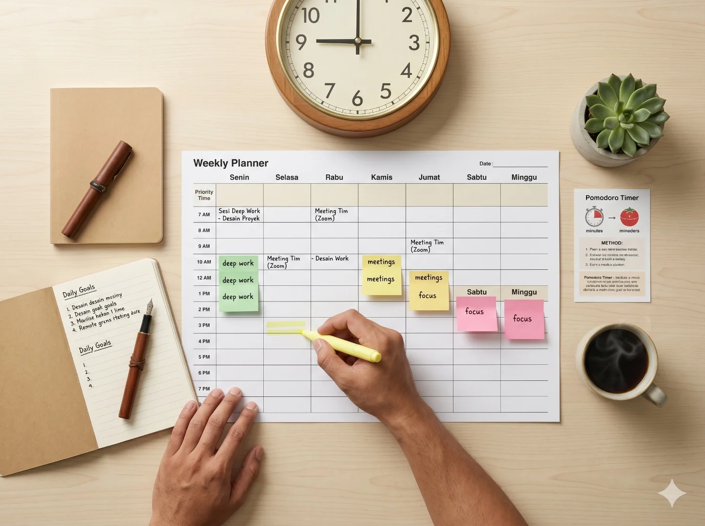 Foto modul pelatihan Time Management